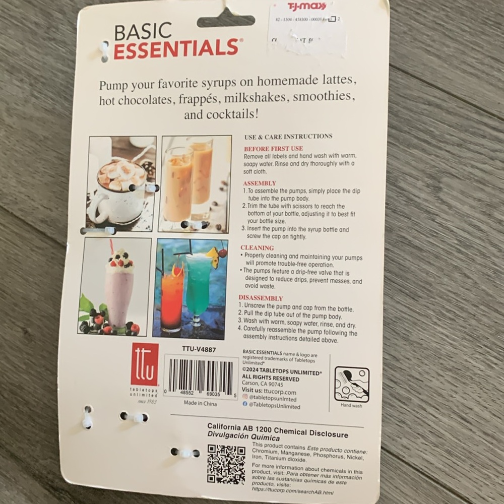 Basic essentials 2 pack syrup pump set - Picture 2 of 2